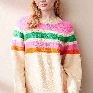 Lou & Gray Rainbow Cookie Sweater Chenille Wool